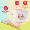 Silver Buffalo Pokemon Cute Fruit Doodles Featuring Pikachu Ceramic Ramen Noodle Rice Bowl with Chopsticks and Spoon, Microwave Safe, 20 Ounces(Strawberry Shortcake A Little Love Spoon)