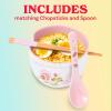 Silver Buffalo Pokemon Cute Fruit Doodles Featuring Pikachu Ceramic Ramen Noodle Rice Bowl with Chopsticks and Spoon, Microwave Safe, 20 Ounces(Strawberry Shortcake A Little Love Spoon)