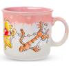 Silver Buffalo Disney Winnie the Pooh Bees and Honey Reactive Glaze Ceramic Camper Mug, 20 Ounces(Winnie the Pooh Group)