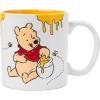 Silver Buffalo Disney Winnie the Pooh Here for the Hunny Honey Jumbo Ceramic Mug, 25 Ounces(Hungry For Honey Etched Engraved (20 Ounces))