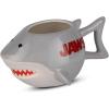 Silver Buffalo Jaws You’re Gonna Need a Bigger Boat Ceramic Camper Mug, 20 Ounces(Gray)