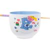 Silver Buffalo Pokemon Cute Fruit Doodles Featuring Pikachu Ceramic Ramen Noodle Rice Bowl with Chopsticks and Spoon, Microwave Safe, 20 Ounces(Care Bears Ramen and Sushi)