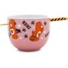 Silver Buffalo Pokemon Cute Fruit Doodles Featuring Pikachu Ceramic Ramen Noodle Rice Bowl with Chopsticks and Spoon, Microwave Safe, 20 Ounces(Care Bears Trick or Sweet Bear)