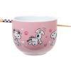 Silver Buffalo Pokemon Cute Fruit Doodles Featuring Pikachu Ceramic Ramen Noodle Rice Bowl with Chopsticks and Spoon, Microwave Safe, 20 Ounces(Peanuts Snoopy)