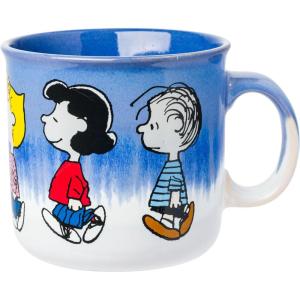 Silver Buffalo Disney Winnie the Pooh Bees and Honey Reactive Glaze Ceramic Camper Mug, 20 Ounces(Peanuts Squad)