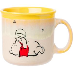 Silver Buffalo Disney Winnie the Pooh Bees and Honey Reactive Glaze Ceramic Camper Mug, 20 Ounces(Winnie the Pooh)