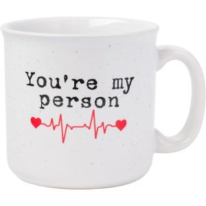 Silver Buffalo Grey’s Anatomy You’re My Person Ceramic Camper Mug, 20 Ounces