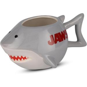 Silver Buffalo Jaws You’re Gonna Need a Bigger Boat Ceramic Camper Mug, 20 Ounces(Gray)