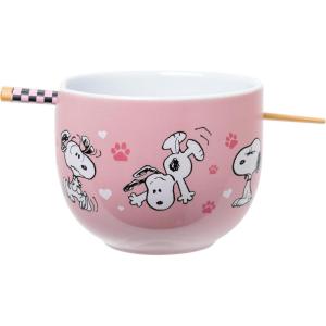 Silver Buffalo Pokemon Cute Fruit Doodles Featuring Pikachu Ceramic Ramen Noodle Rice Bowl with Chopsticks and Spoon, Microwave Safe, 20 Ounces(Peanuts Snoopy)
