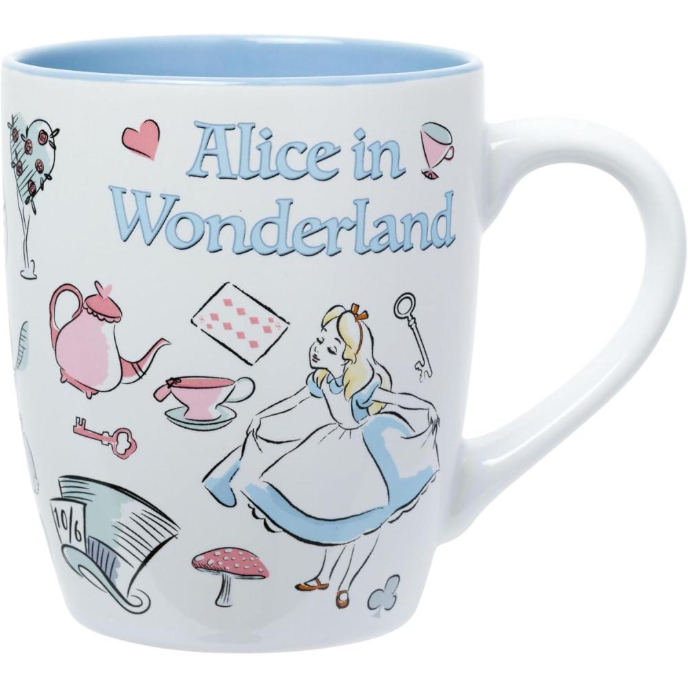 image:imageSilver Buffalo Disney Alice in Wonderland Icons Featuring Cheshire Cat and White Rabbit Ceramic Mug 25 OuncesAlice in Wonderland Icons