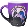 Silver Buffalo Disney Alice in Wonderland Icons Featuring Cheshire Cat and White Rabbit Ceramic Mug, 25 Ounces(Bad Reputation)