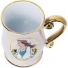 Silver Buffalo Disney Alice in Wonderland Icons Featuring Cheshire Cat and White Rabbit Ceramic Mug, 25 Ounces(Belle Gold Goil Footed (17.5 Ounces))