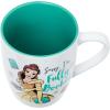 Silver Buffalo Disney Alice in Wonderland Icons Featuring Cheshire Cat and White Rabbit Ceramic Mug, 25 Ounces(Belle Sorry I’m Fully Booked (25 Ounces))
