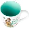 Silver Buffalo Disney Alice in Wonderland Icons Featuring Cheshire Cat and White Rabbit Ceramic Mug, 25 Ounces(Belle Sorry I’m Fully Booked)