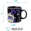 Silver Buffalo Disney Alice in Wonderland Icons Featuring Cheshire Cat and White Rabbit Ceramic Mug, 25 Ounces(Evil Disney Villains)