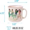 Silver Buffalo Disney Alice in Wonderland Icons Featuring Cheshire Cat and White Rabbit Ceramic Mug, 25 Ounces(Live Your Story)