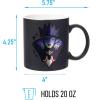 Silver Buffalo Disney Alice in Wonderland Icons Featuring Cheshire Cat and White Rabbit Ceramic Mug, 25 Ounces(Snow White and Evil Queen)