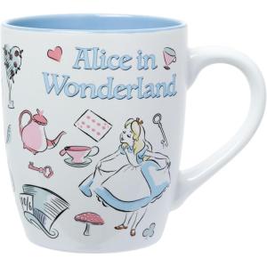 Silver Buffalo Disney Alice in Wonderland Icons Featuring Cheshire Cat and White Rabbit Ceramic Mug, 25 Ounces(Alice in Wonderland: Icons)