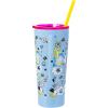 Silver Buffalo The Powerpuff Girls Featuring Bubbles, Blossom, Buttercup, and The Talking Dog Double Walled Stainless Steel Tumbler with Straw, 22 Ounces(Care Bears)