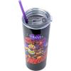Silver Buffalo The Powerpuff Girls Featuring Bubbles, Blossom, Buttercup, and The Talking Dog Double Walled Stainless Steel Tumbler with Straw, 22 Ounces(Five Night at Freddy’s)