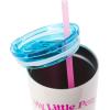 Silver Buffalo The Powerpuff Girls Featuring Bubbles, Blossom, Buttercup, and The Talking Dog Double Walled Stainless Steel Tumbler with Straw, 22 Ounces(My Little Pony)