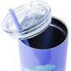Silver Buffalo The Powerpuff Girls Featuring Bubbles, Blossom, Buttercup, and The Talking Dog Double Walled Stainless Steel Tumbler with Straw, 22 Ounces(The Little Mermaid)