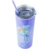 Silver Buffalo The Powerpuff Girls Featuring Bubbles, Blossom, Buttercup, and The Talking Dog Double Walled Stainless Steel Tumbler with Straw, 22 Ounces(The Little Mermaid)
