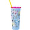 Silver Buffalo The Powerpuff Girls Featuring Bubbles, Blossom, Buttercup, and The Talking Dog Double Walled Stainless Steel Tumbler with Straw, 22 Ounces(Care Bears)