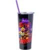 Silver Buffalo The Powerpuff Girls Featuring Bubbles, Blossom, Buttercup, and The Talking Dog Double Walled Stainless Steel Tumbler with Straw, 22 Ounces(Five Night at Freddy’s)