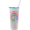 Silver Buffalo The Powerpuff Girls Featuring Bubbles, Blossom, Buttercup, and The Talking Dog Double Walled Stainless Steel Tumbler with Straw, 22 Ounces(My Little Pony)