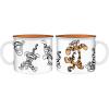 Silver Buffalo Disney Winnie The Pooh Tigger Poses Wax Resist Ceramic Camper Mug, 20 Ounces(Multicolor)
