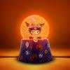 Silver Buffalo Harry Potter Mini Light Up Snow Globe│Hufflepuff Badger│3.8 Inches Tall, 45mm (Small)(Kuromi: Halloween)