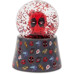 Silver Buffalo Harry Potter Mini Light Up Snow Globe│Hufflepuff Badger│3.8 Inches Tall, 45mm (Small)(Deadpool)