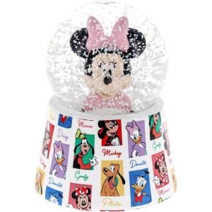 Silver Buffalo Harry Potter Mini Light Up Snow Globe│Hufflepuff Badger│3.8 Inches Tall, 45mm (Small)(Minnie Mouse)
