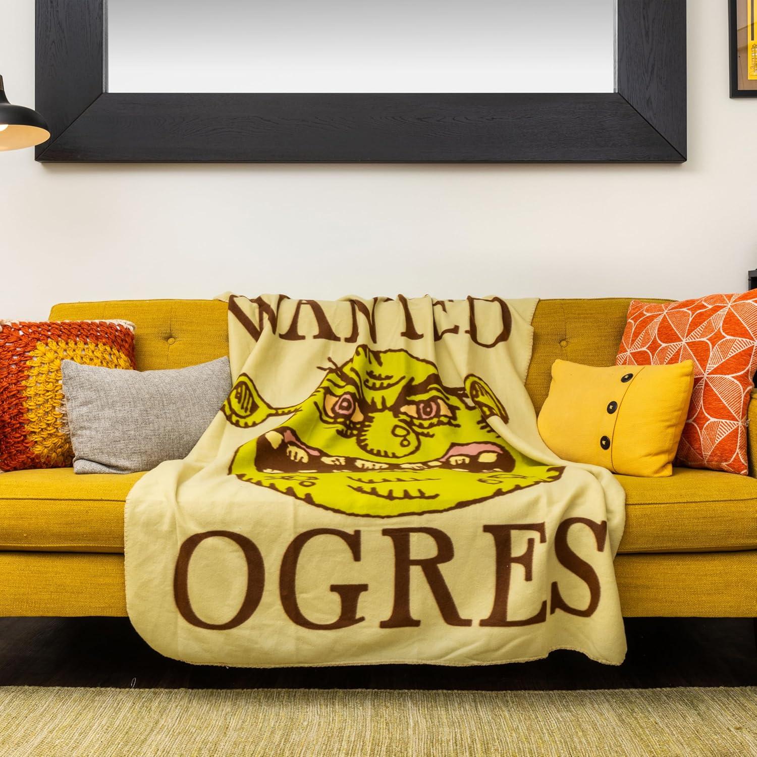 image:imageSilver Buffalo Peanuts Snoopy amp Woodstock 45 x 60 Inch Fleece Throw BlanketShrek Wanted Orgres Sign