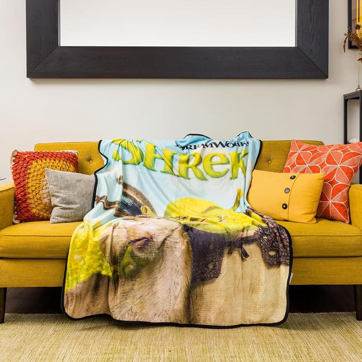 image:imageSilver Buffalo Peanuts Snoopy amp Woodstock 45 x 60 Inch Fleece Throw BlanketShrek and Donkey Hugging