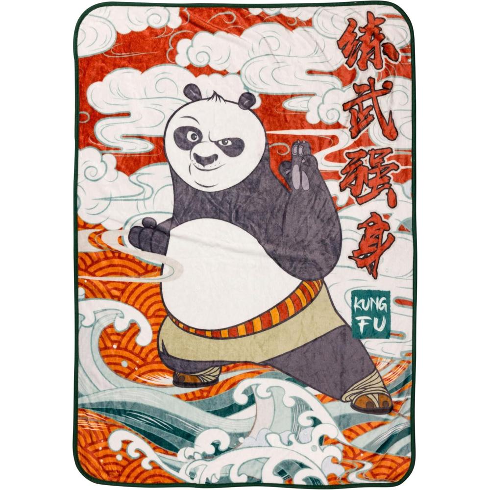 image:imageSilver Buffalo Peanuts Snoopy amp Woodstock 45 x 60 Inch Fleece Throw BlanketKung Fu Panda