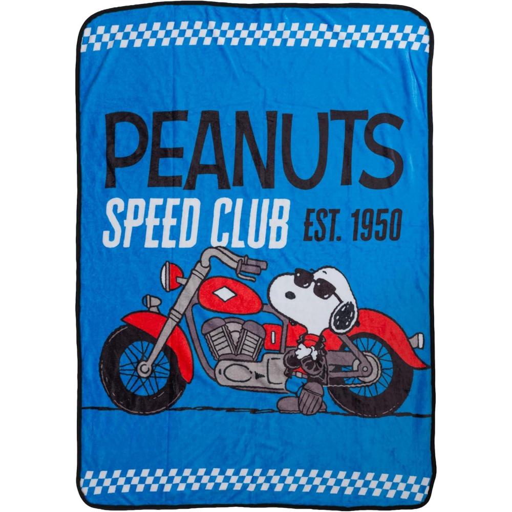 image:imageSilver Buffalo Peanuts Snoopy amp Woodstock 45 x 60 Inch Fleece Throw BlanketPeanuts Speed Club