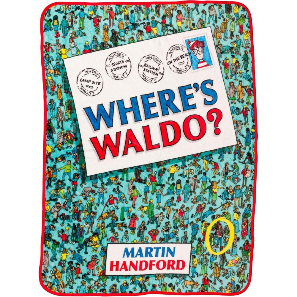 image:imageSilver Buffalo Peanuts Snoopy amp Woodstock 45 x 60 Inch Fleece Throw BlanketWheres Waldo Postcard