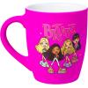 Silver Buffalo Peanuts Snoopy Paw Print Trail Soft to Touch Jumbo Ceramic Mug, 25 Ounces(Pink/Multi)