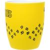 Silver Buffalo Peanuts Snoopy Paw Print Trail Soft to Touch Jumbo Ceramic Mug, 25 Ounces(Yellow/Black)