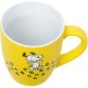 Silver Buffalo Peanuts Snoopy Paw Print Trail Soft to Touch Jumbo Ceramic Mug, 25 Ounces(Yellow/Black)