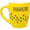 Silver Buffalo Peanuts Snoopy Paw Print Trail Soft to Touch Jumbo Ceramic Mug, 25 Ounces(Yellow/Black)