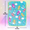 Silver Buffalo Peanuts Snoopy & Woodstock 45 x 60 Inch Fleece Throw Blanket(Care Bears Clouds and Stars)