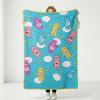 Silver Buffalo Peanuts Snoopy & Woodstock 45 x 60 Inch Fleece Throw Blanket(Care Bears Clouds and Stars)