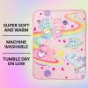 Silver Buffalo Peanuts Snoopy & Woodstock 45 x 60 Inch Fleece Throw Blanket(Care Bears Rainbow)