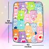 Silver Buffalo Peanuts Snoopy & Woodstock 45 x 60 Inch Fleece Throw Blanket(Care Bears X)
