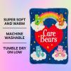 Silver Buffalo Peanuts Snoopy & Woodstock 45 x 60 Inch Fleece Throw Blanket(Care Bears and Heart Logo)