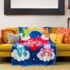 Silver Buffalo Peanuts Snoopy & Woodstock 45 x 60 Inch Fleece Throw Blanket(Care Bears and Heart Logo)