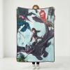 Silver Buffalo Peanuts Snoopy & Woodstock 45 x 60 Inch Fleece Throw Blanket(How to Train Your Dragon)